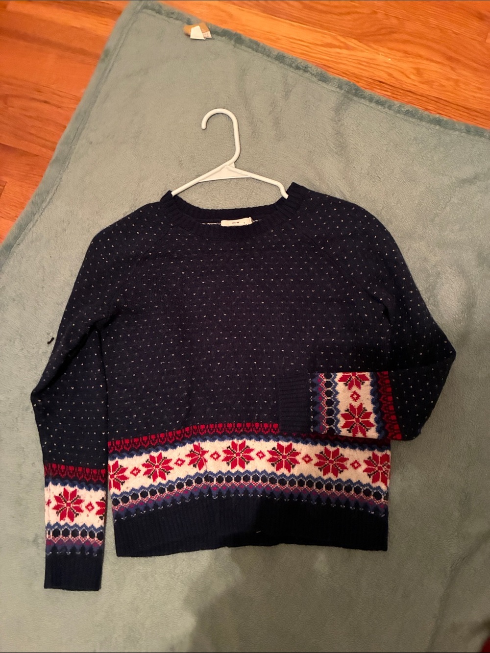 Women's Vinyard Vine Navy Fair Isle Crewneck Sweater
